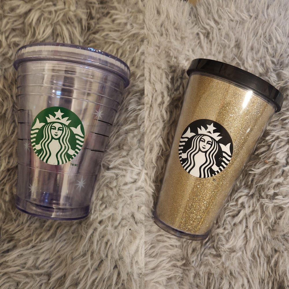 Starbucks Tumbler Set Of 2 READ!
